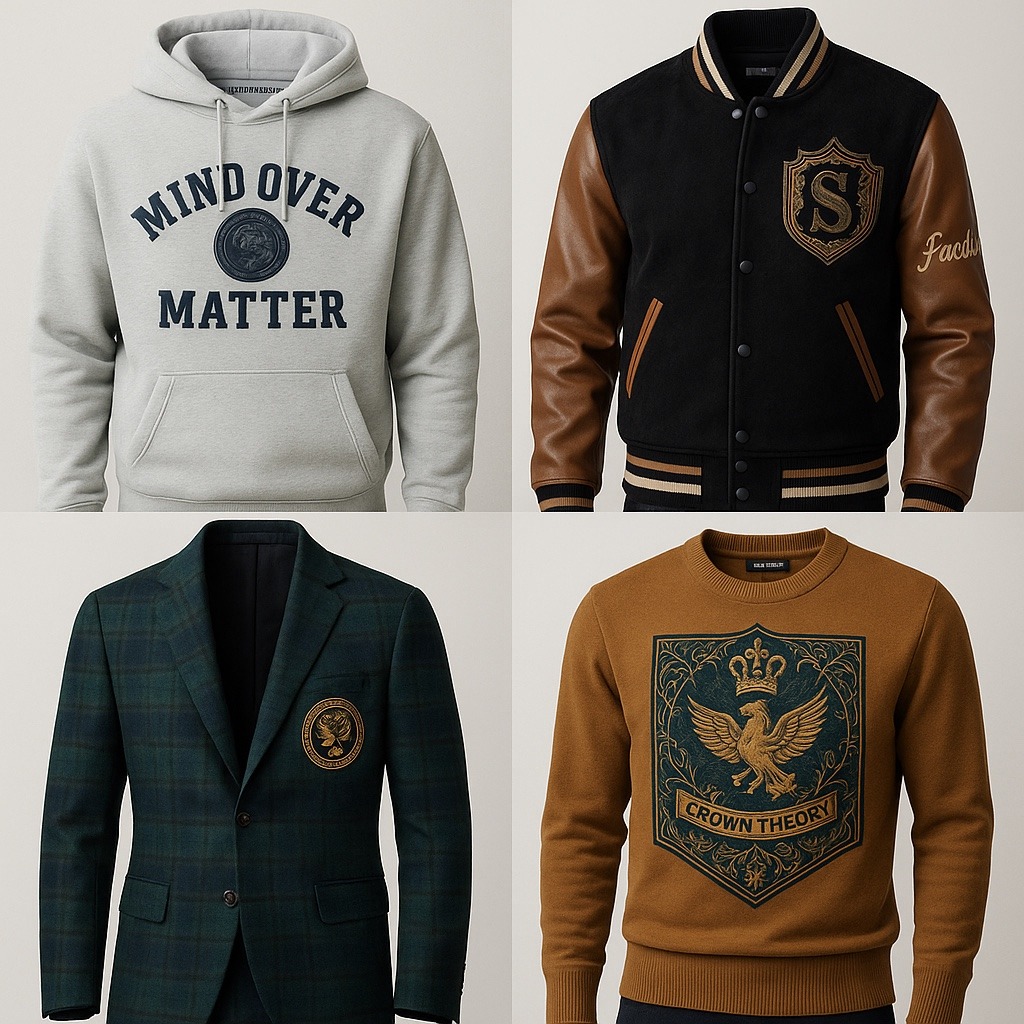 Sui Generis / MindOverMatter / Facileon / Embodied Light / Crown Theory concept apparel and accessory board