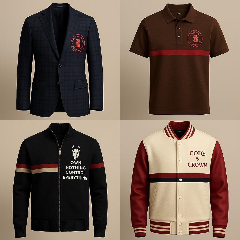 Sui Generis / Lex Et Ludus / Code & Crown concept apparel and accessory board