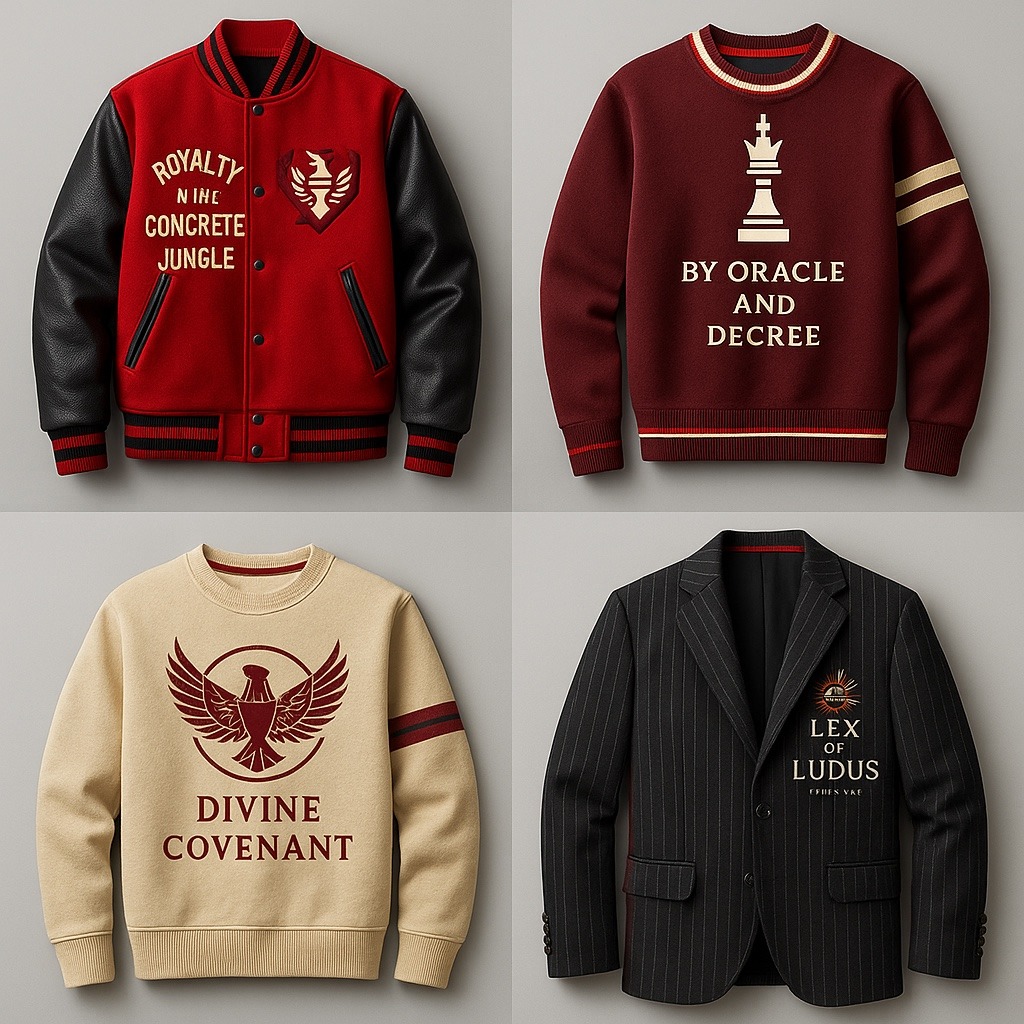 Sui Generis / Crown Theory / Lex Et Ludus concept apparel and accessory board